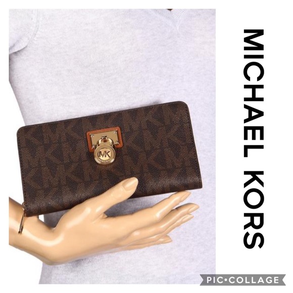 Michael Kors Handbags - Michael Kors wallet AP-1210 Hamilton Signature PVC